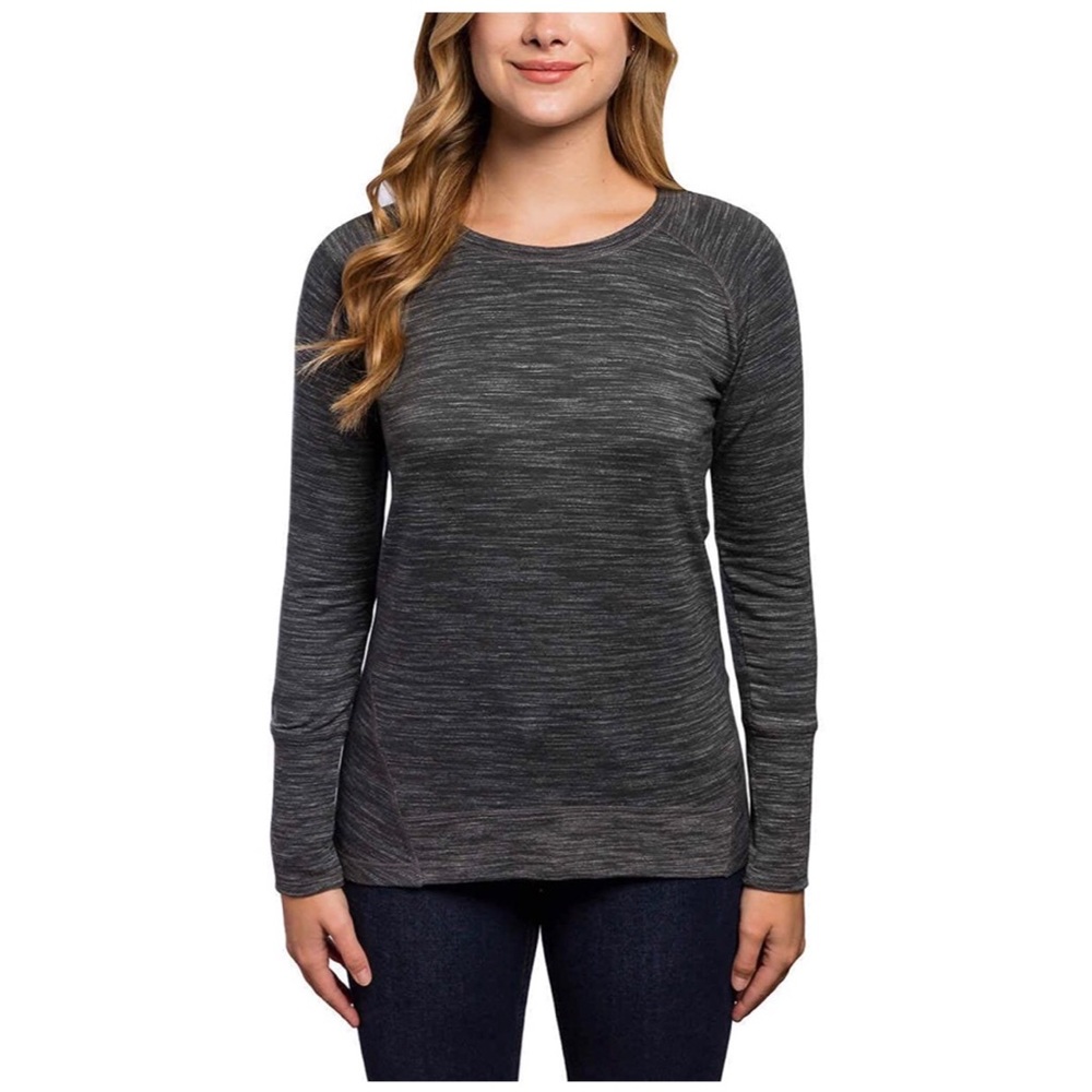 Ladies' Lightweight Crew Neck Long Sleeve Tee